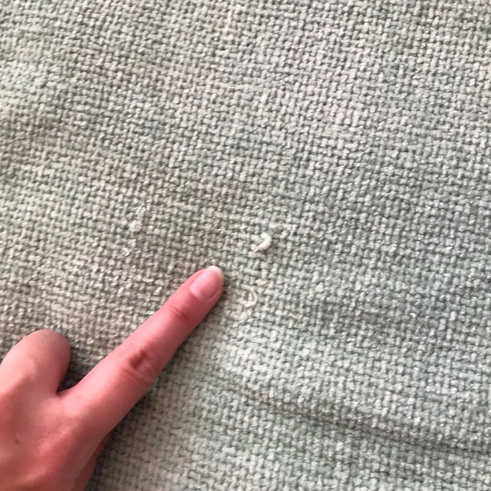 Green throw blanket